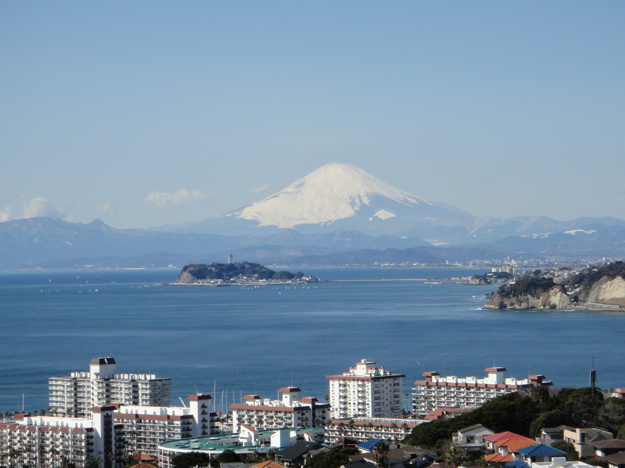 事務所近くからの富士山遠望